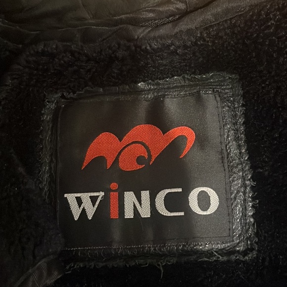 Winco Men’s Black Leather Jacket Size Large - Picture 6 of 8